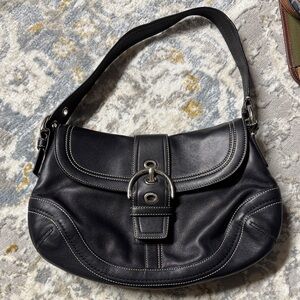 Coach Black Leather vintage 2007 Shoulder Bag